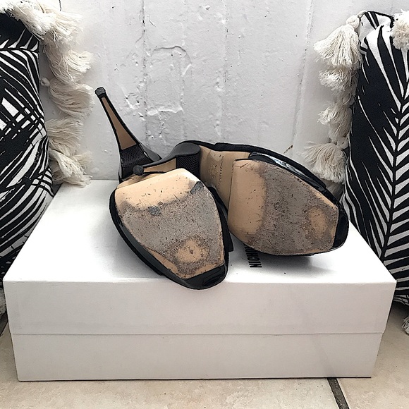 Nicholas Kirkwood black/ grey patent heel SZ 39 - Picture 5 of 7